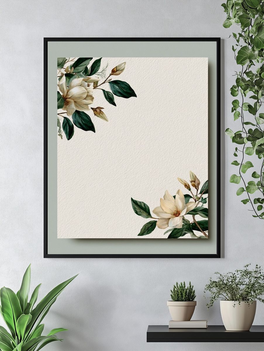 Magnolia Botanical Poster. — room view 4