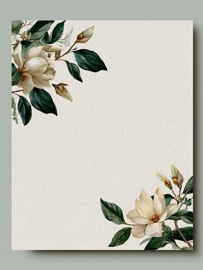Magnolia Botanical Poster. poster
