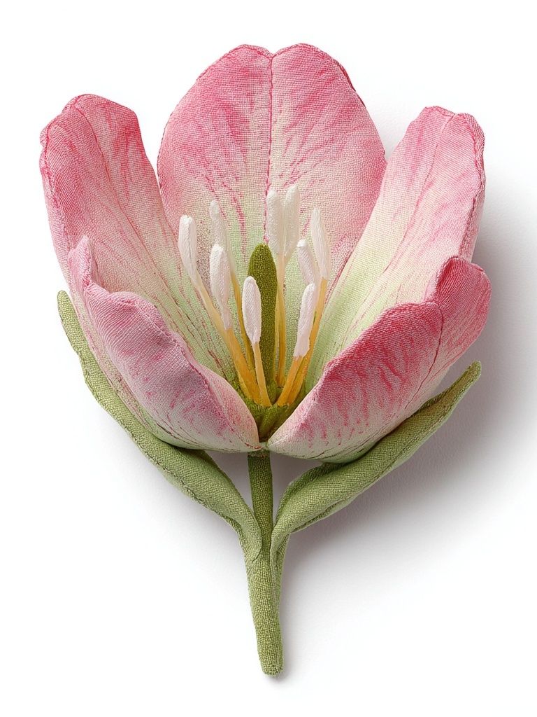 Pink Tulip Botanical Print. poster — botanical art