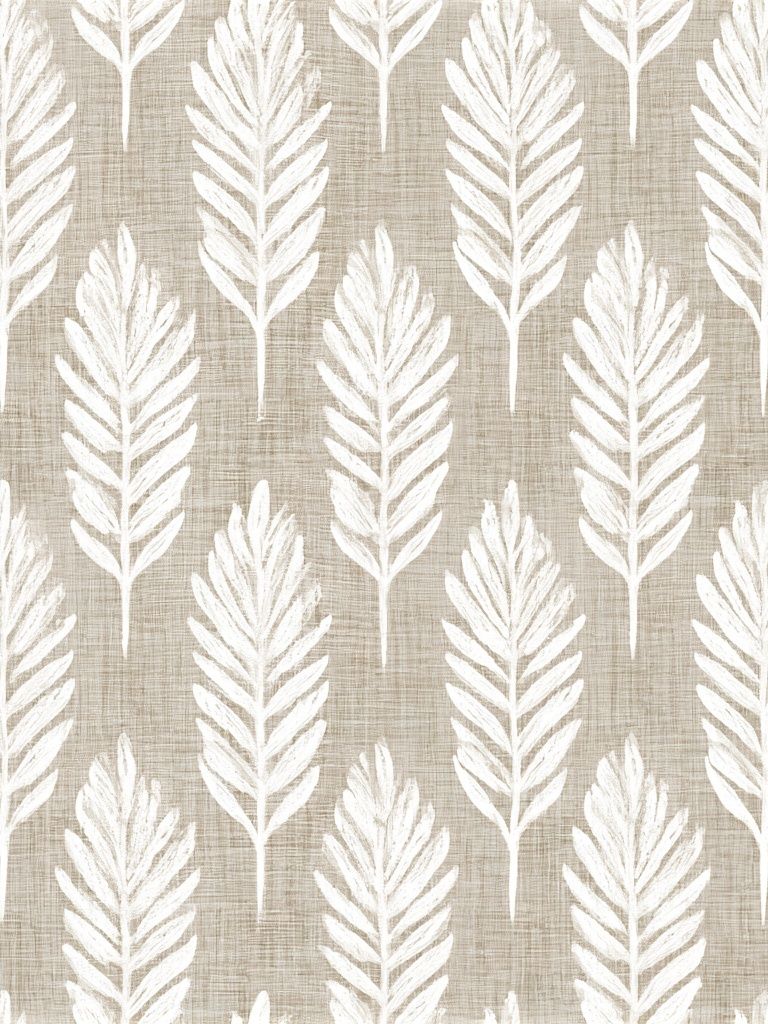 Neutral Leaf Pattern Botanical Print. poster — botanical art