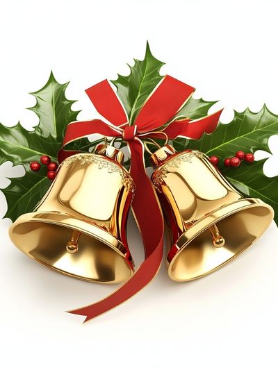 Christmas Bells Botanical Print. poster