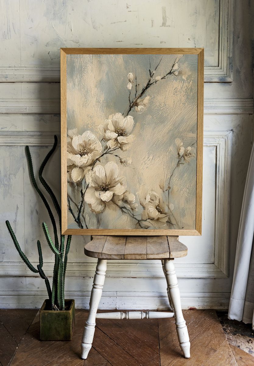 Blush Blossom Branches Fine-Art Print. room preview