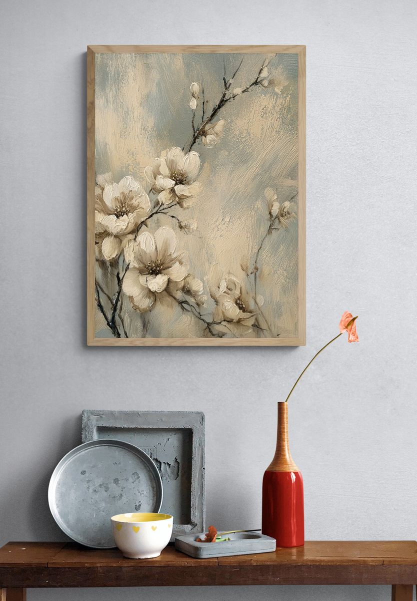 Blush Blossom Branches Fine-Art Print. — room view 3