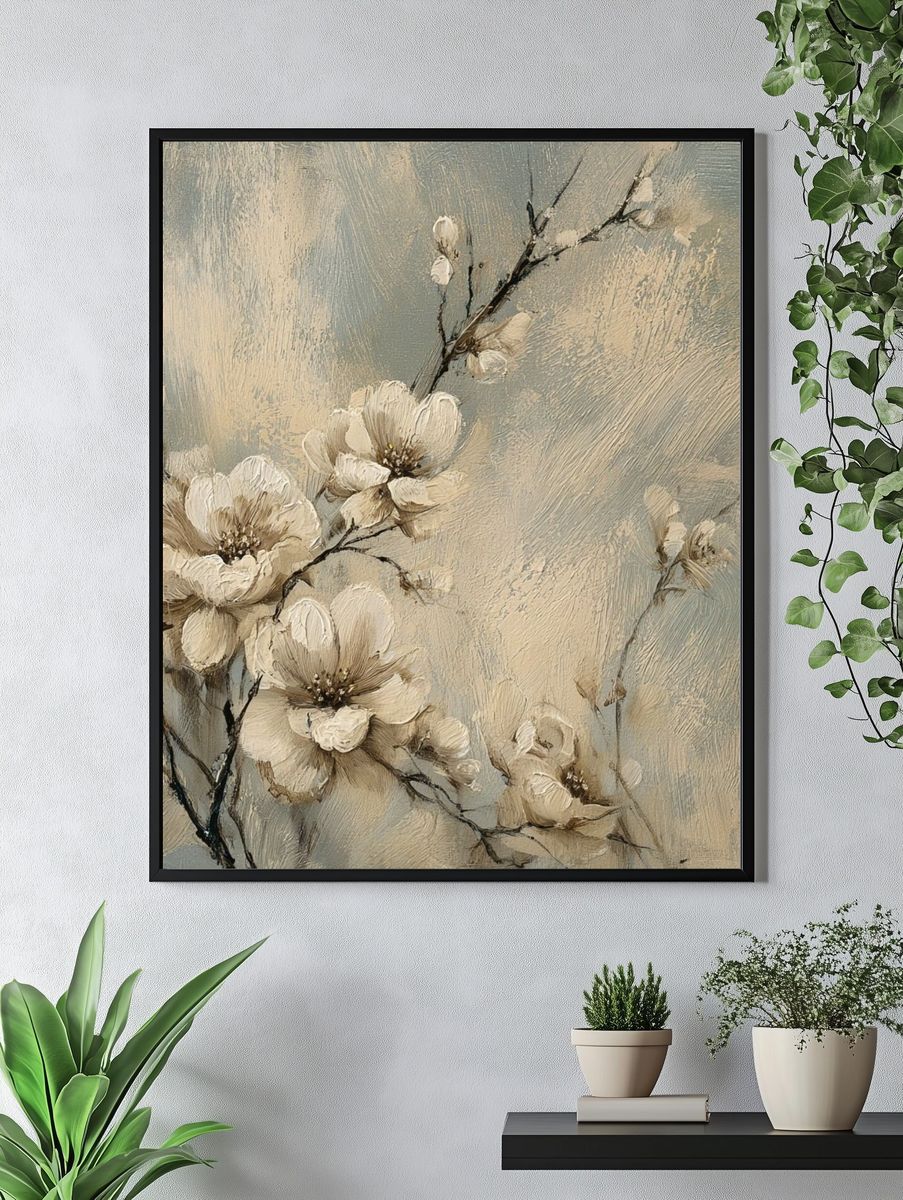 Blush Blossom Branches Fine-Art Print. — room view 4