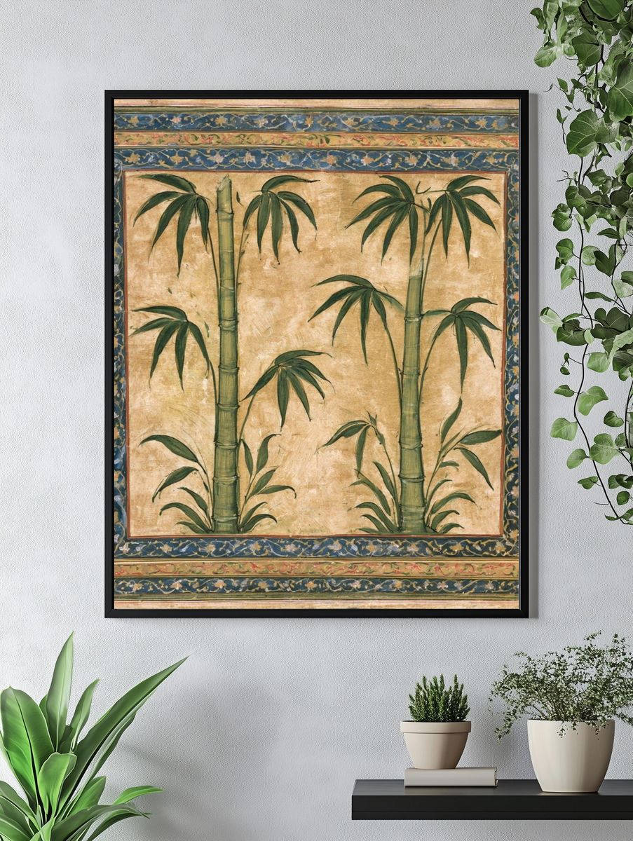 Bamboo Botanical Print. — room view 4