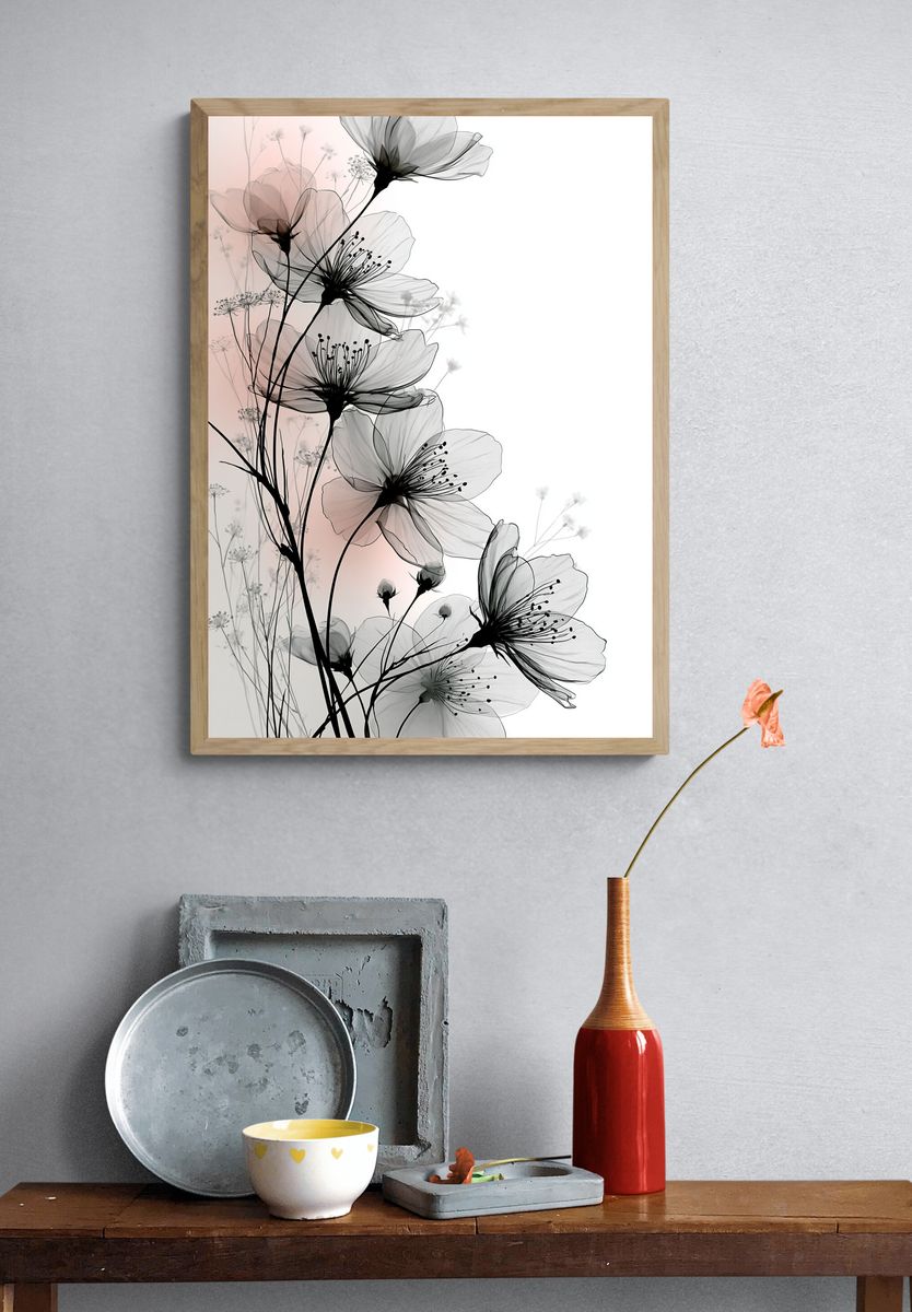 Delicate Blossom Botanical Print. — room view 3