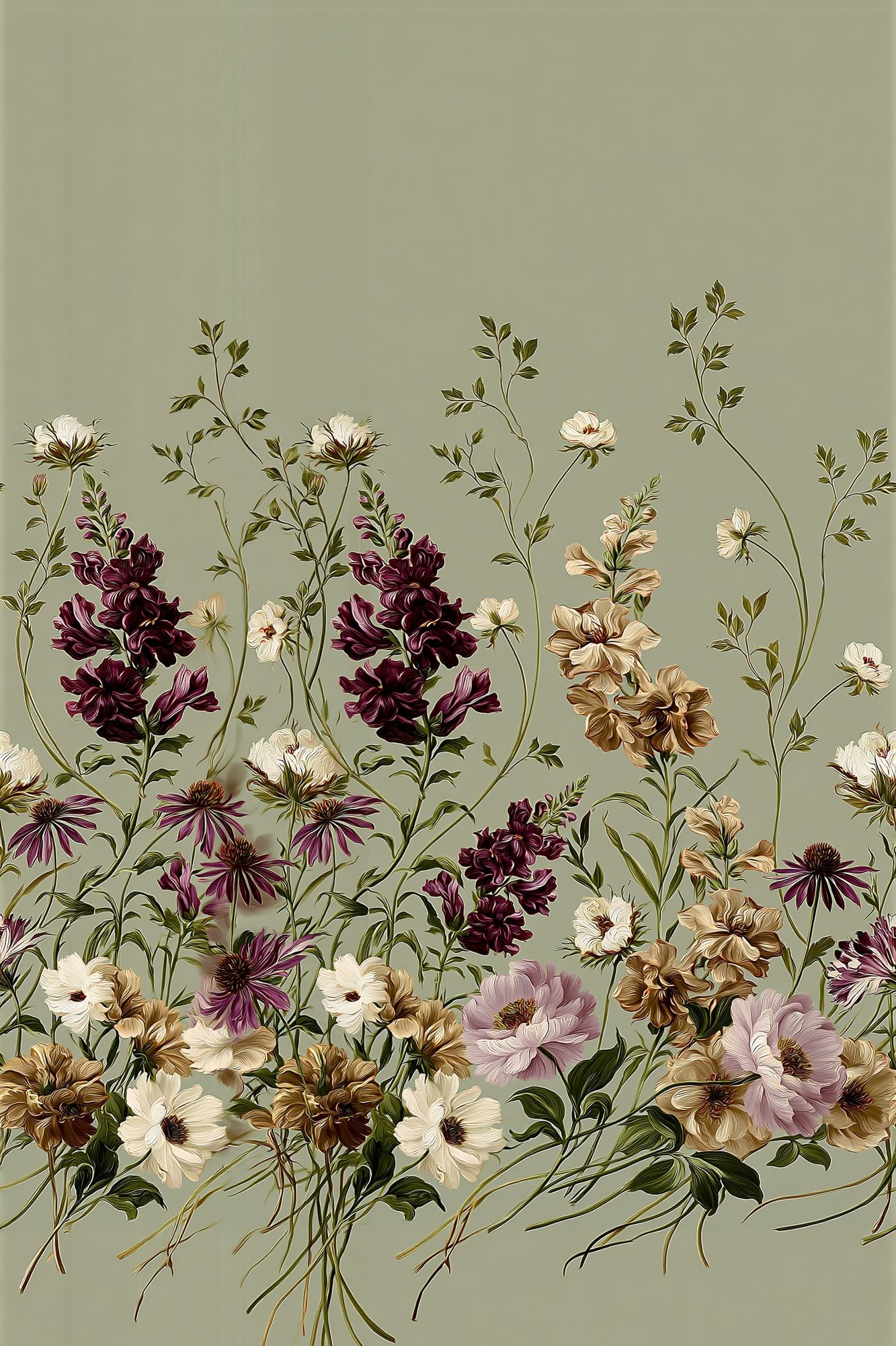 Botanical Meadow Floral Print. poster detail