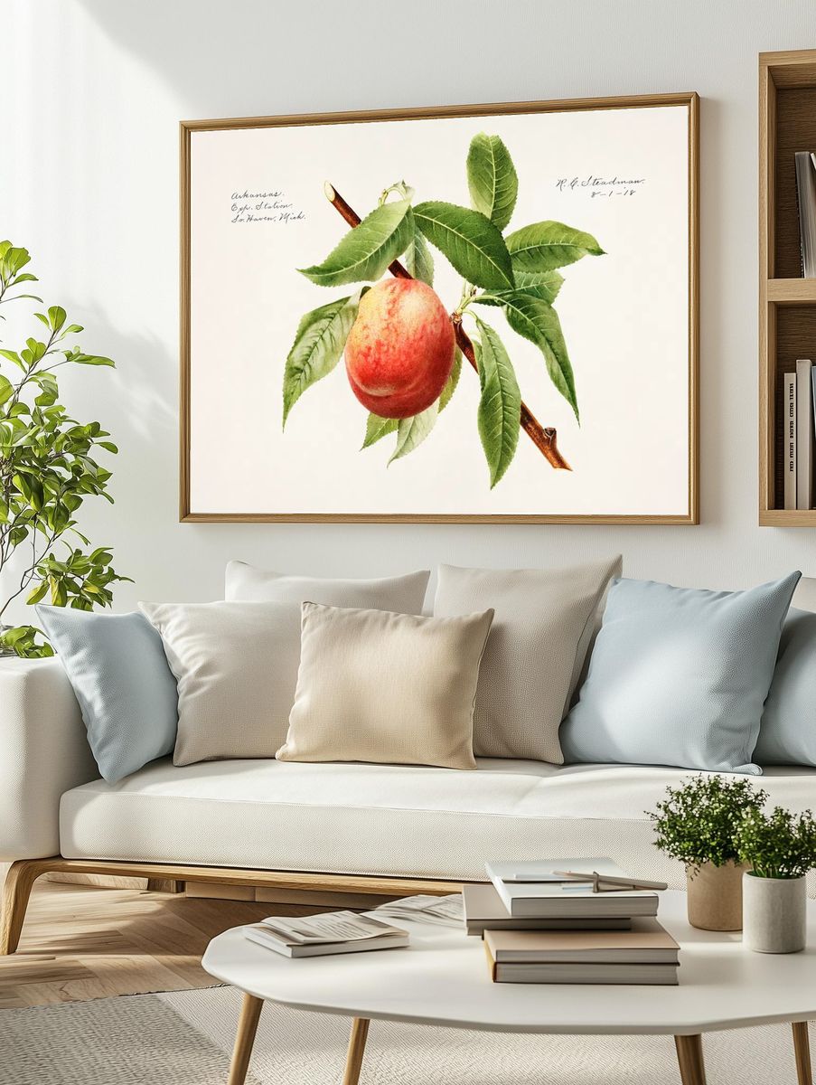 Peach bough (Prunus Persica) (1918). — room view 2