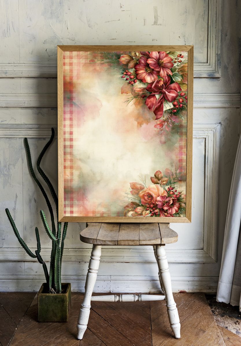 Vintage Floral Bouquet Poster. room preview