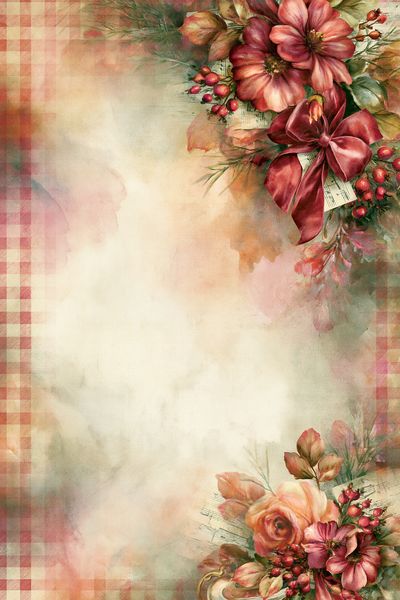 Vintage Floral Bouquet Poster.