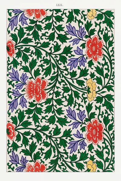 Chinese botanical illustration, Examples Chinese.