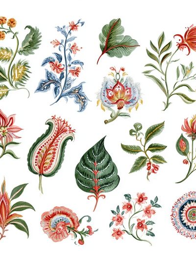 Botanical Watercolor Study Poster. poster