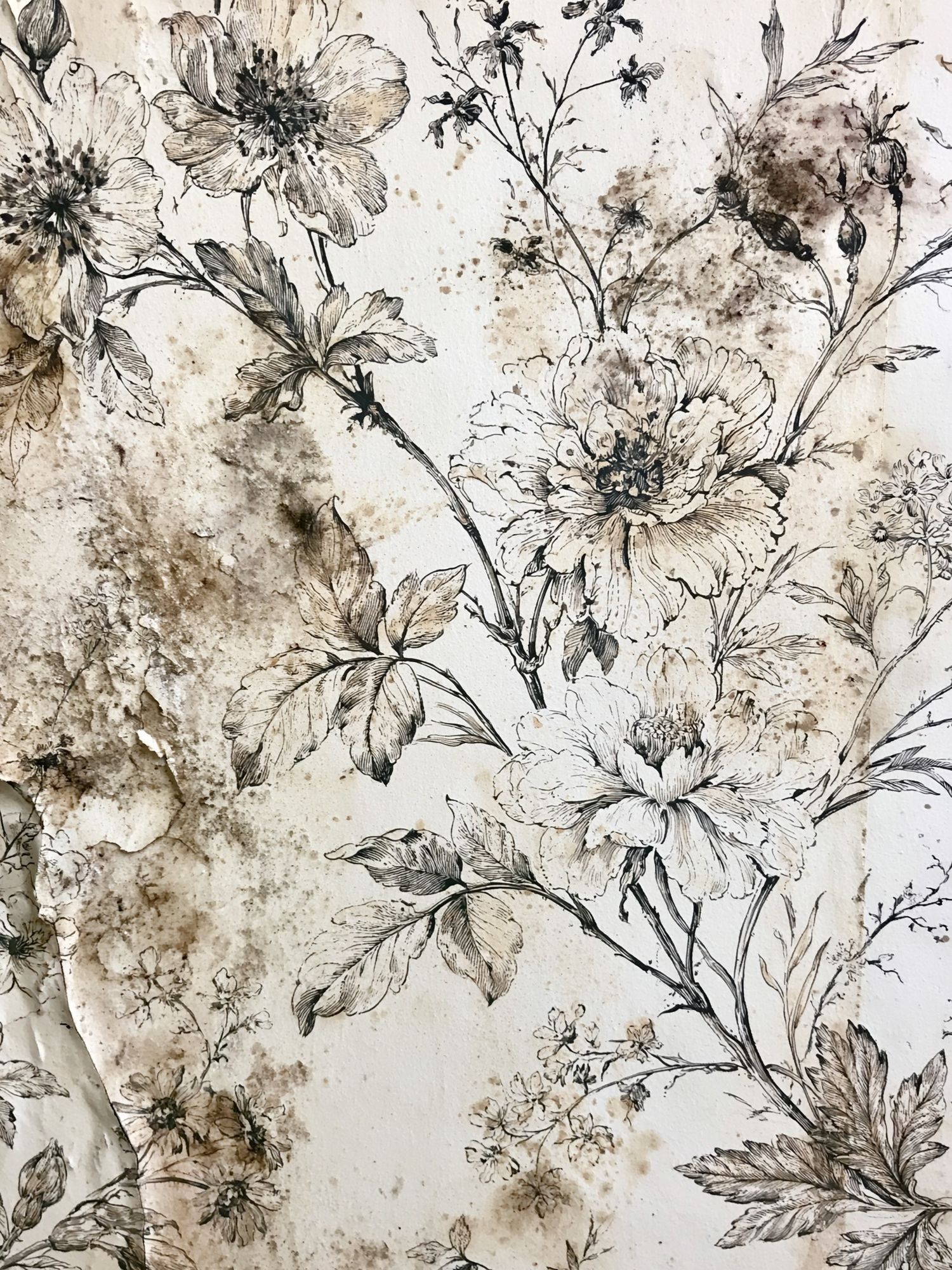 Vintage Botanical Floral Poster. poster detail