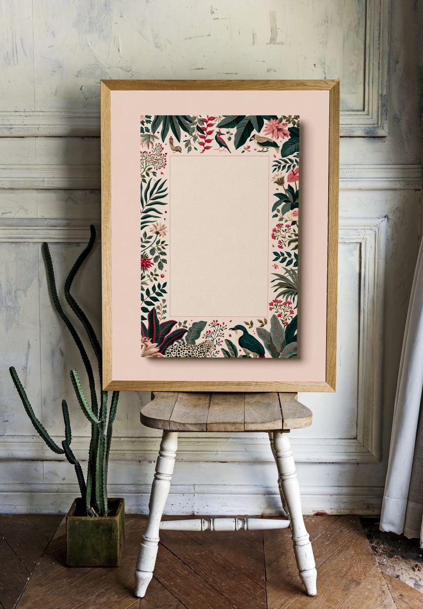 Tropical Botanical Frame Poster. — room view 1