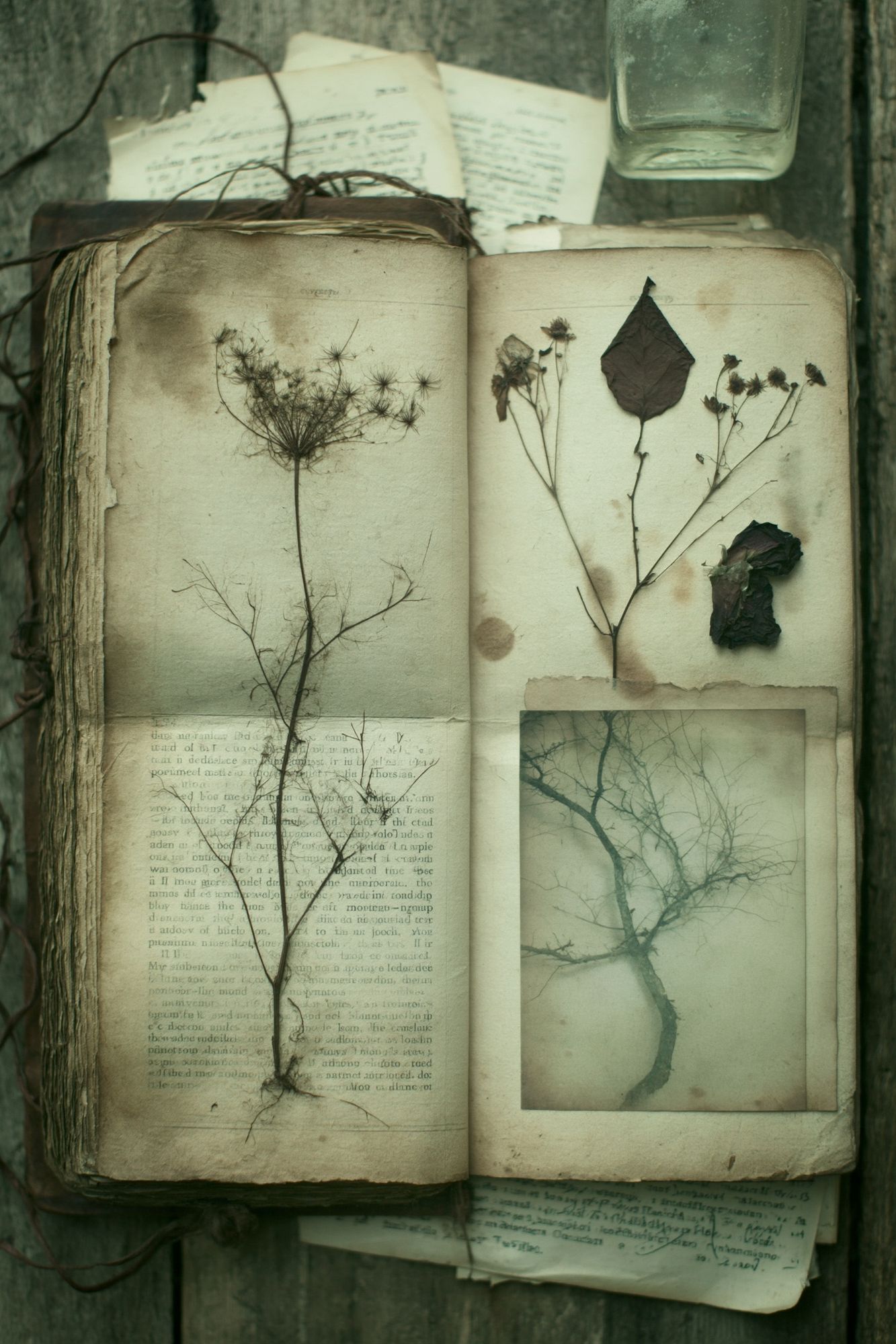 Pressed Botanical Journal Poster. poster — botanical art