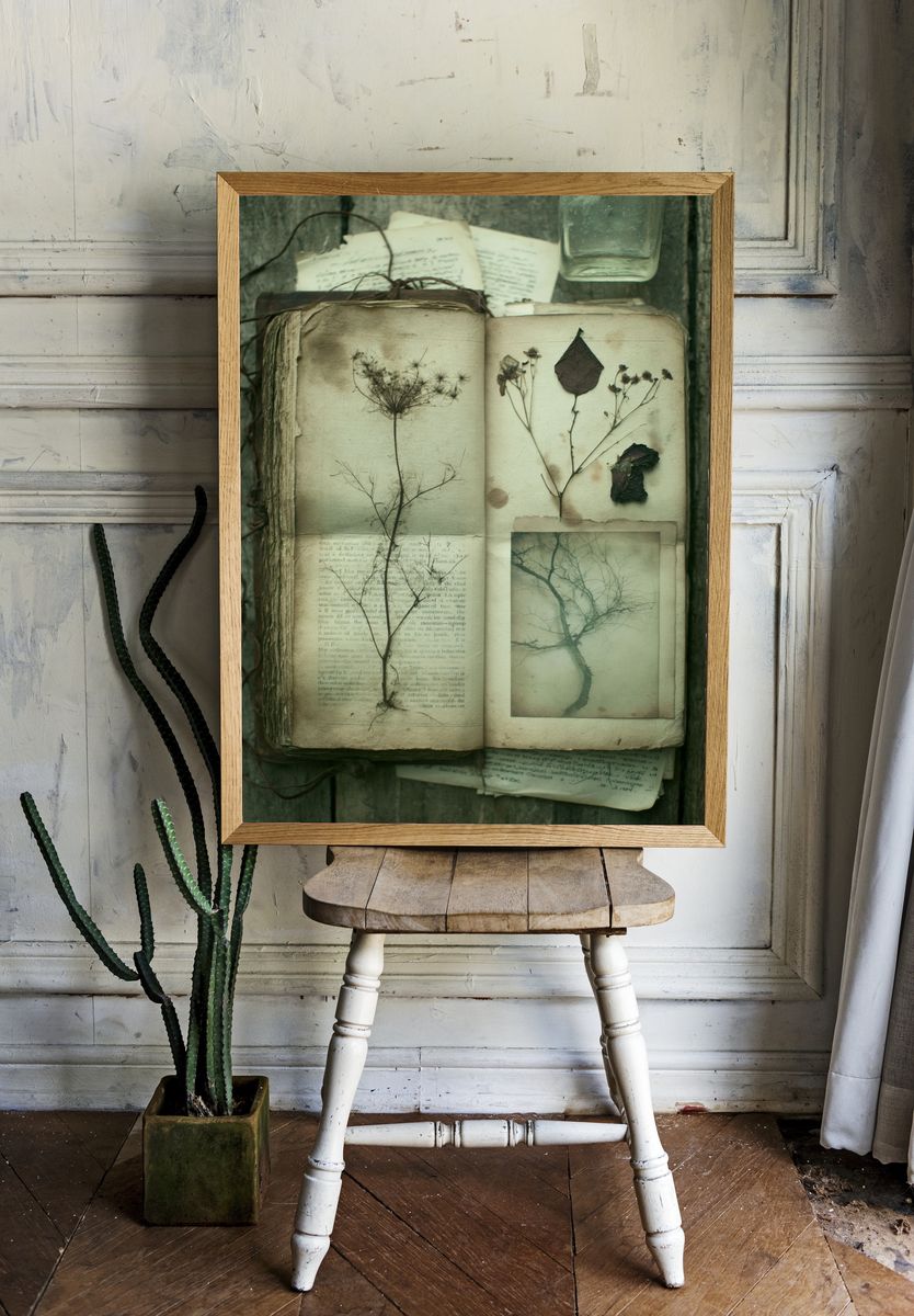 Pressed Botanical Journal Poster. room preview