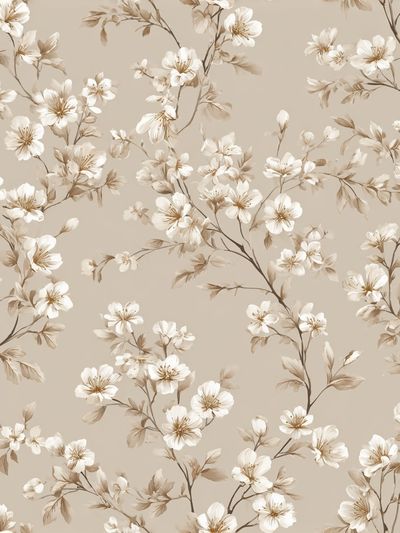 Blush Cherry Blossom Botanical Print.
