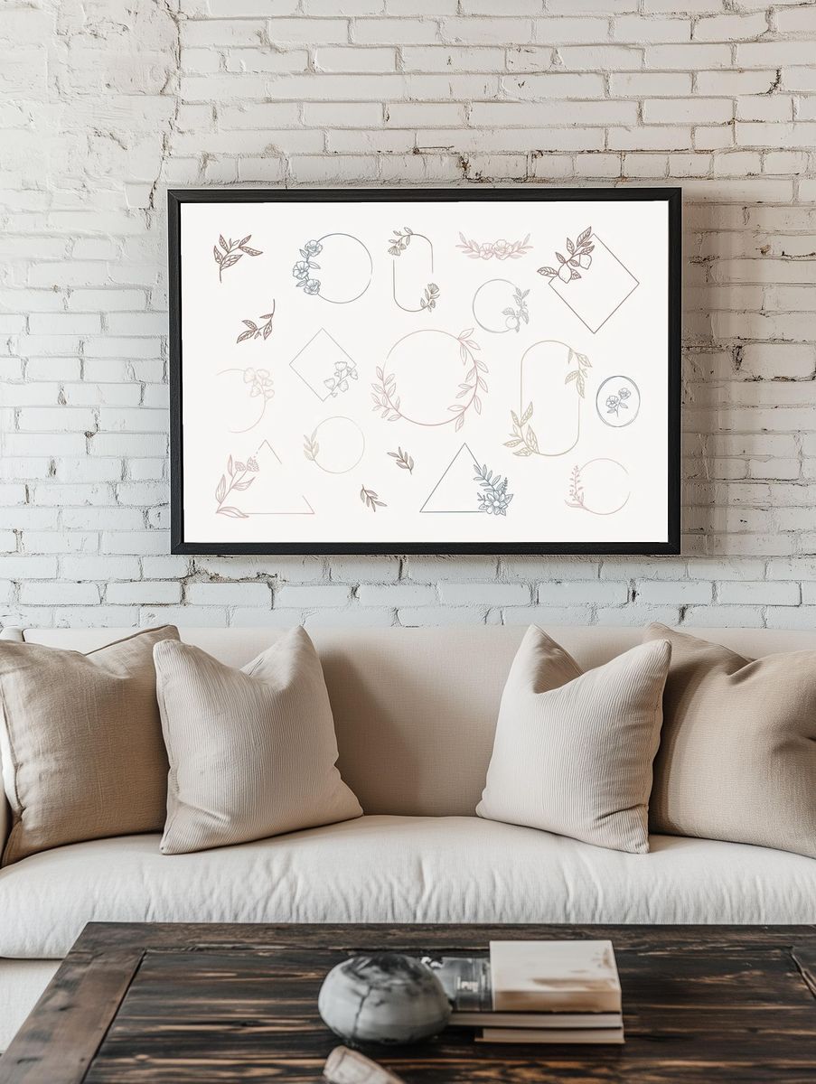 Phyiiocactus flower, Japanese woodblock art. — room view 1