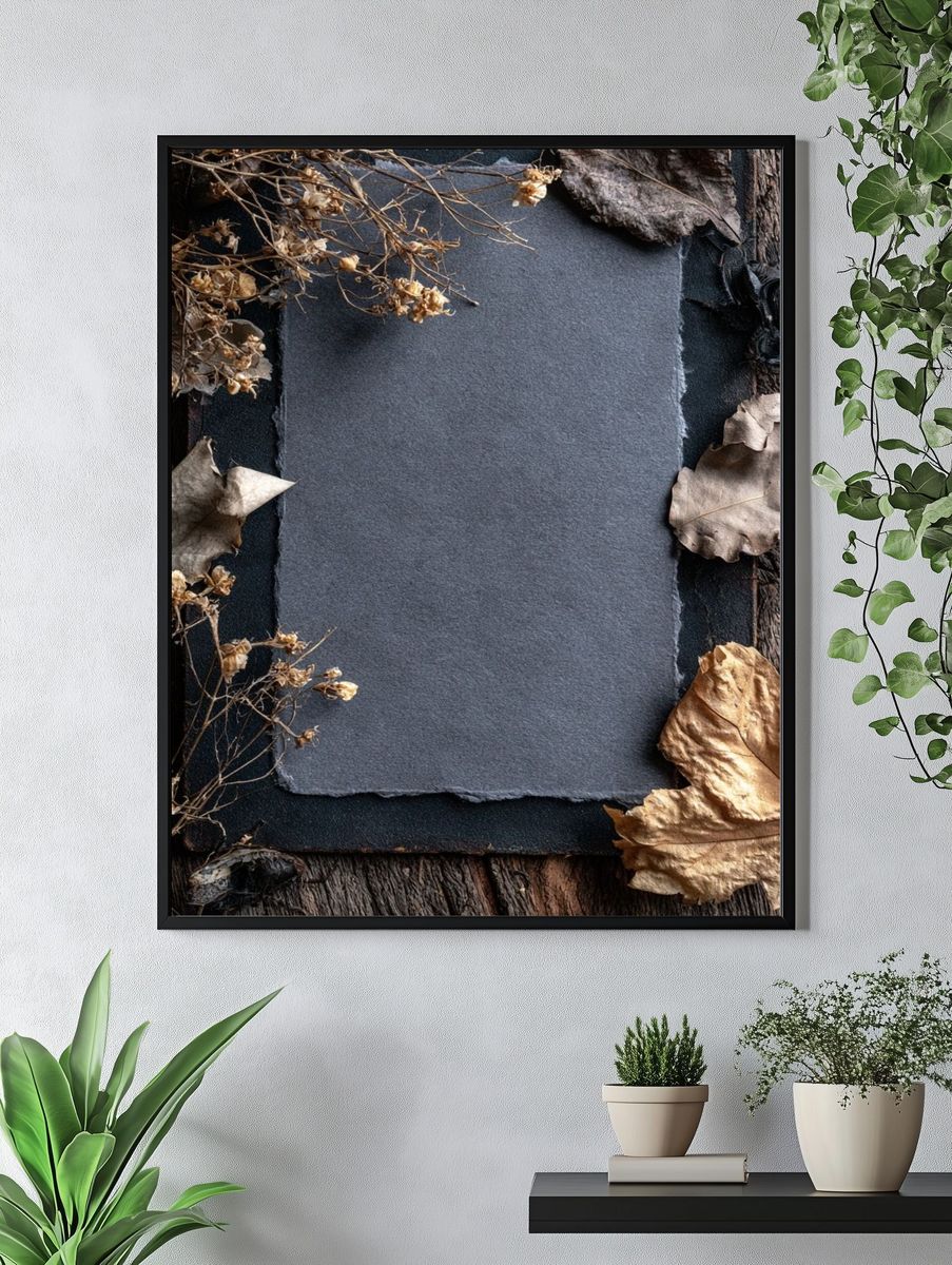 Autumn Botanical Still Life Poster. — room view 4