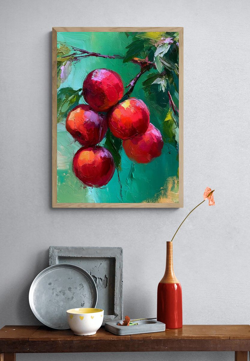 Cherry Branch Fine-Art Print. — room view 3