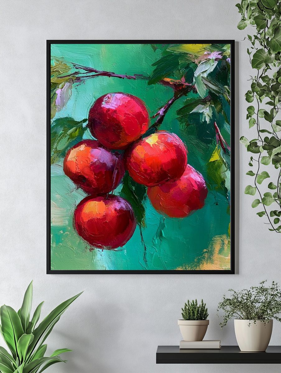 Cherry Branch Fine-Art Print. — room view 4