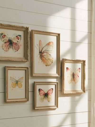Butterfly Watercolor Botanical Print.