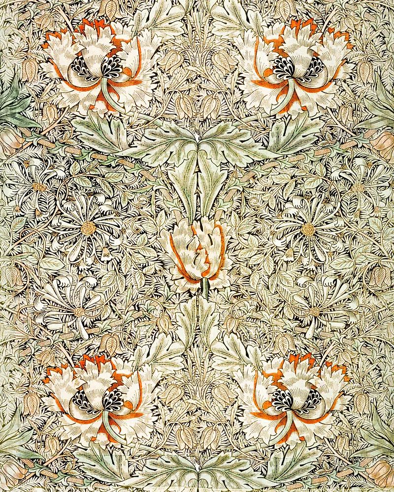 William Morris 's Honeysuckle (1876). poster detail