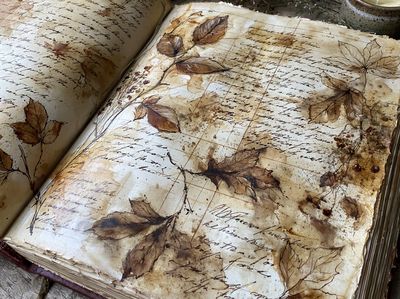 Autumn Botanical Journal Print.
