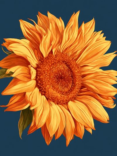 Sunflower Botanical Print. poster