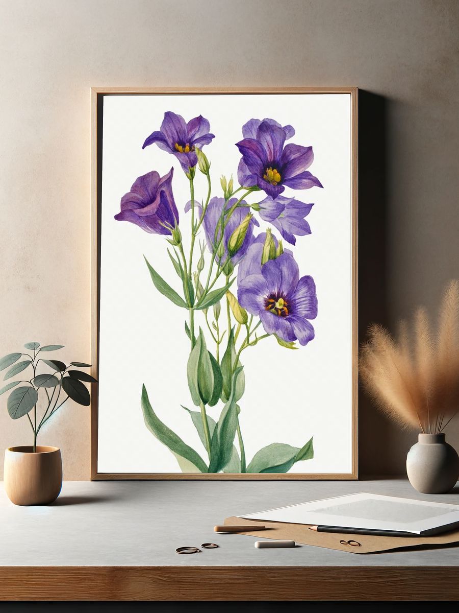 Eustoma russelianum (1930) Mary Vaux. — room view 2