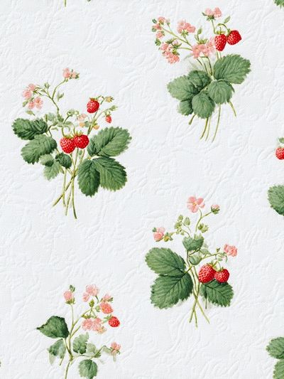 Strawberry Blossom Watercolor Print.