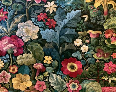 Botanical Tapestry Garden Print. poster