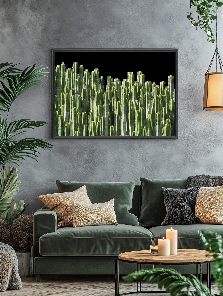 Botanical Serpent Collage Print. — room view 4