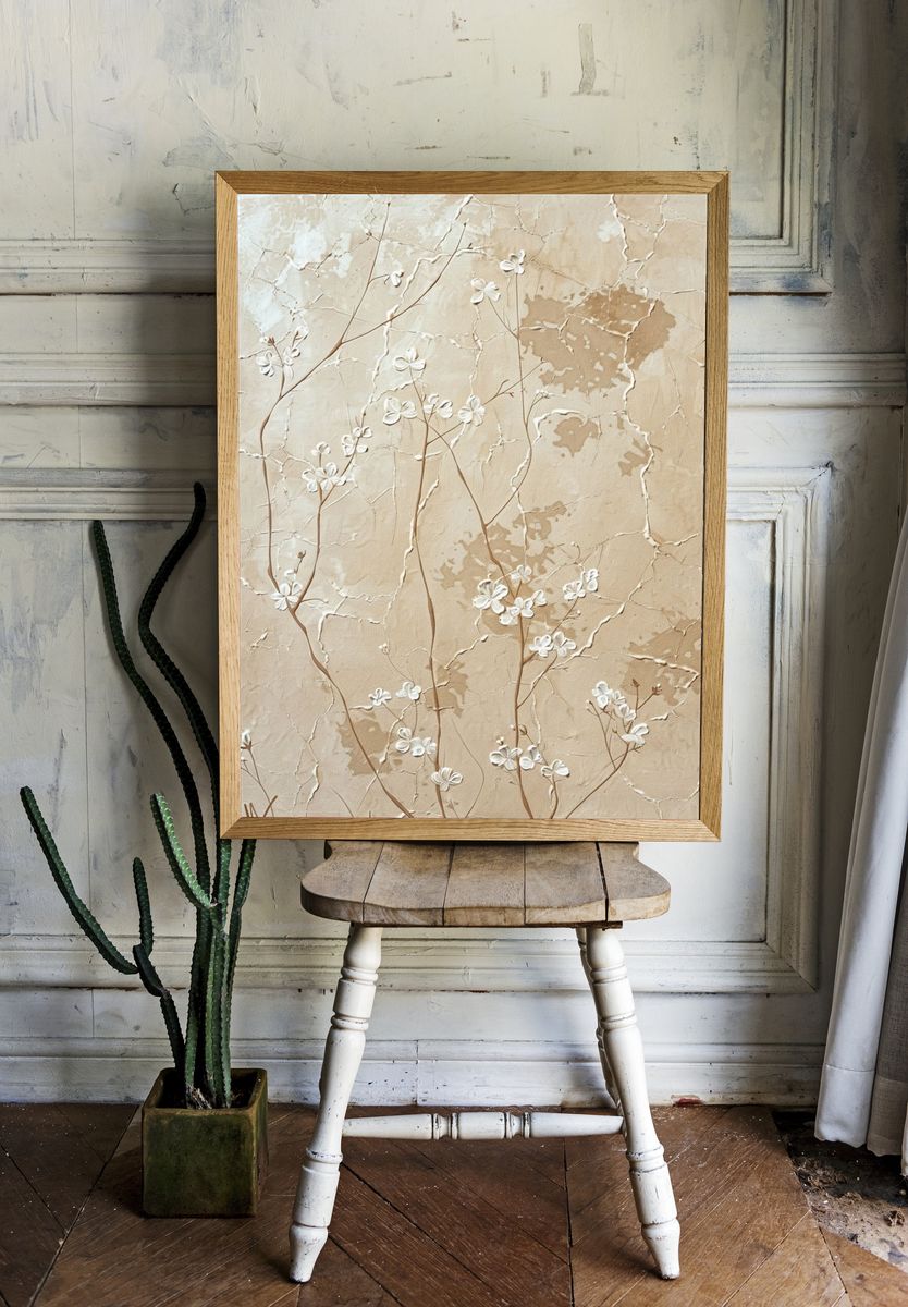 Blossoming Branches Botanical Print. — room view 1