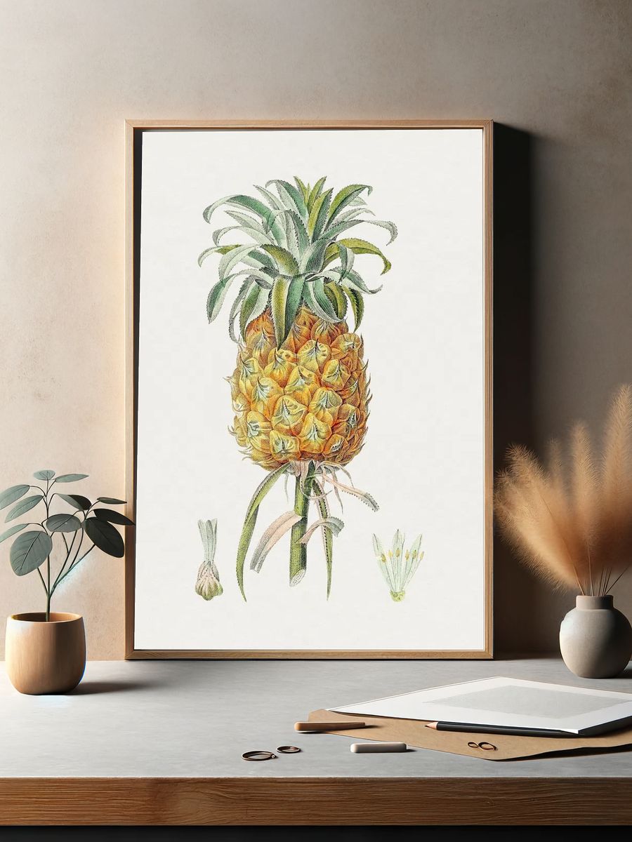 Hand drawn pineapple. Original Biodiversity. — room view 2