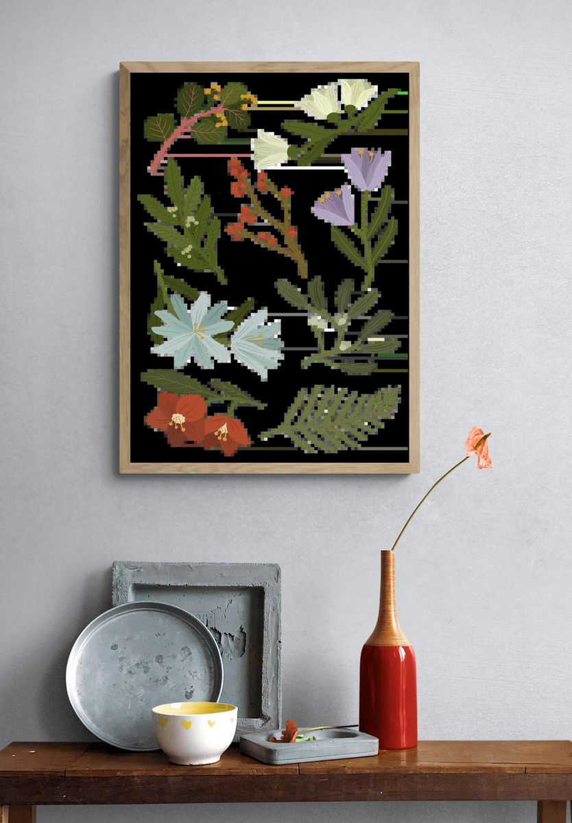 Purple heron (Ardea purpurea) illustrated. — room view 3