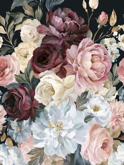 Blush Peonies Floral Print.