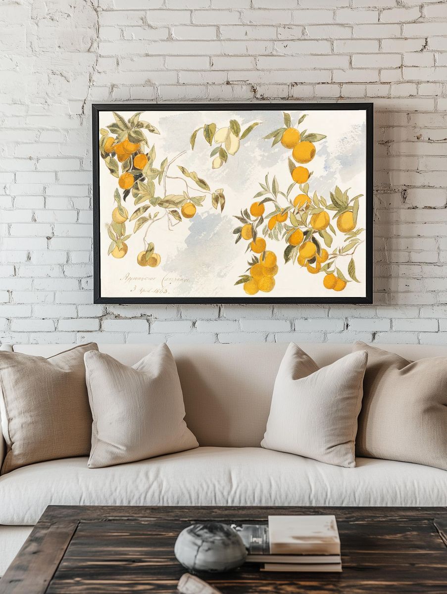 Fruit tree (1863) watercolor Edward. room preview