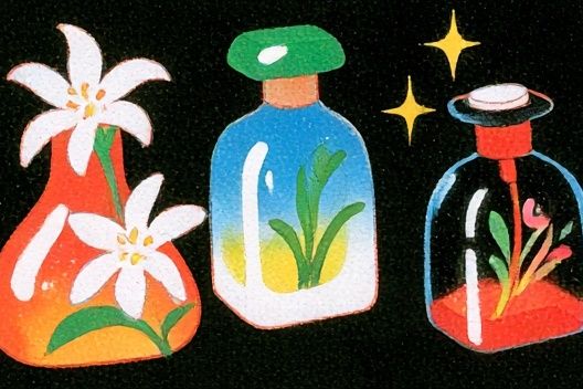 Botanical Bottles Illustration Poster. poster — botanical art