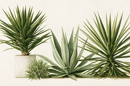 Desert Succulents Botanical Print. poster — botanical art