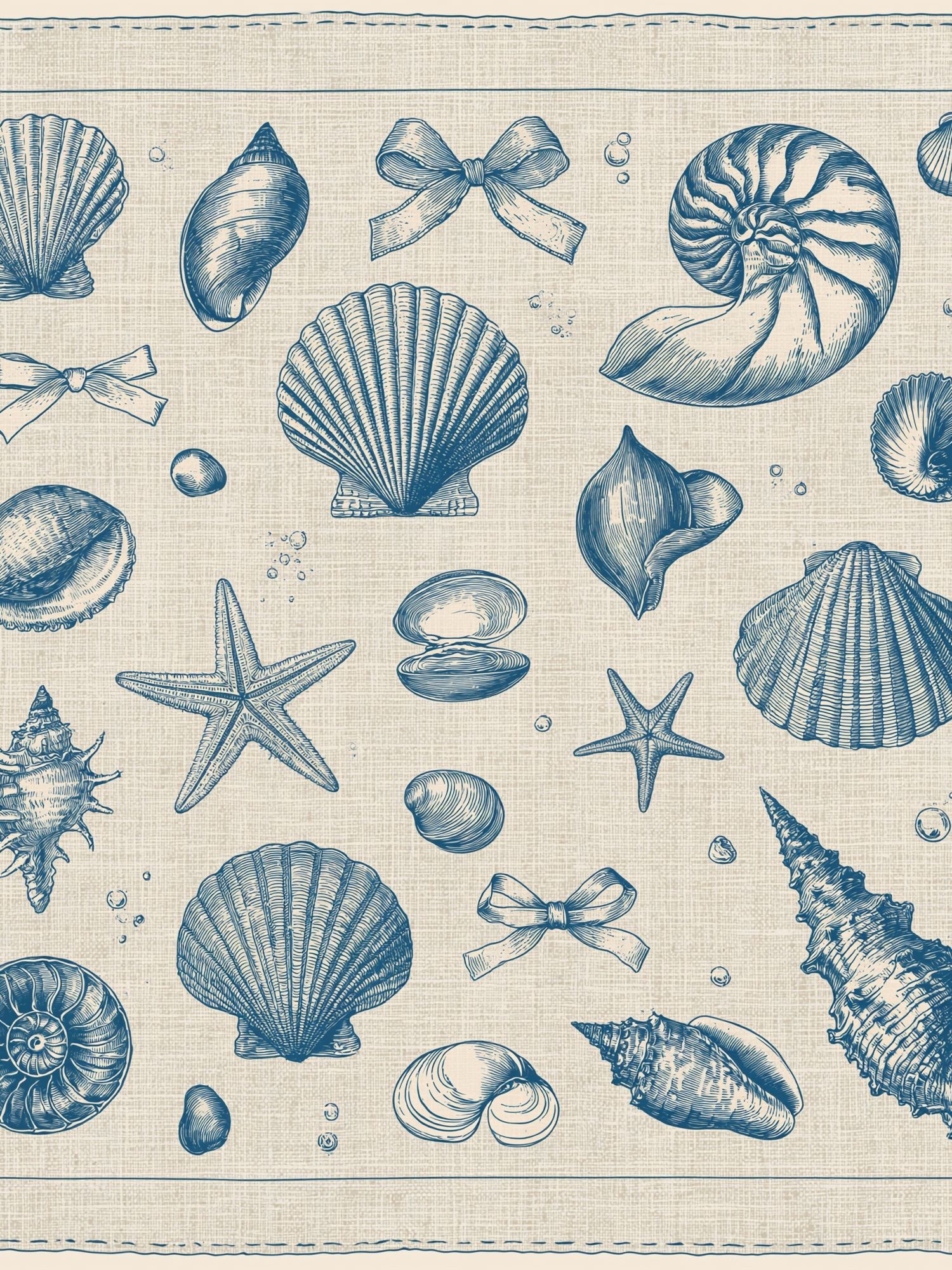 Seashell Collection Vintage Print. poster — botanical art