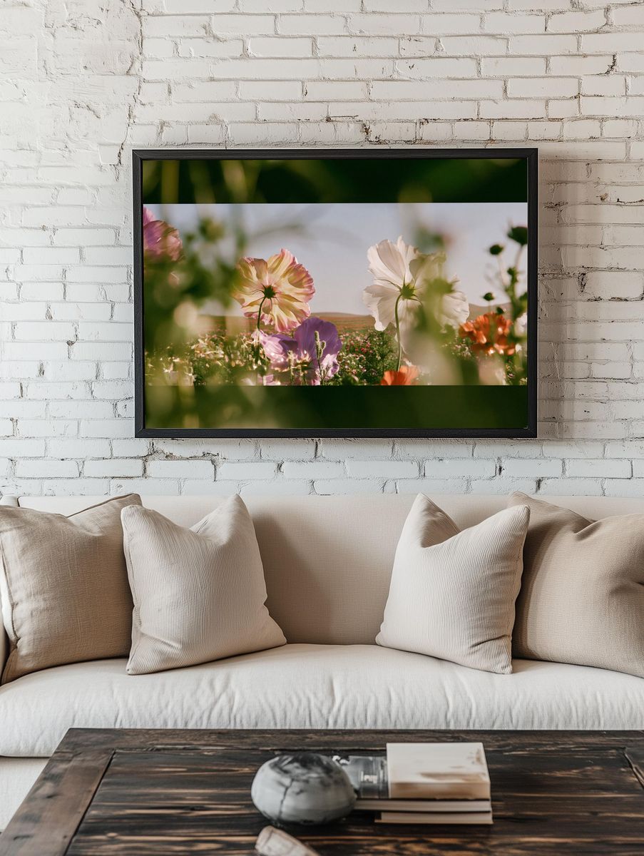 Blooming Meadow Photography Poster. room preview