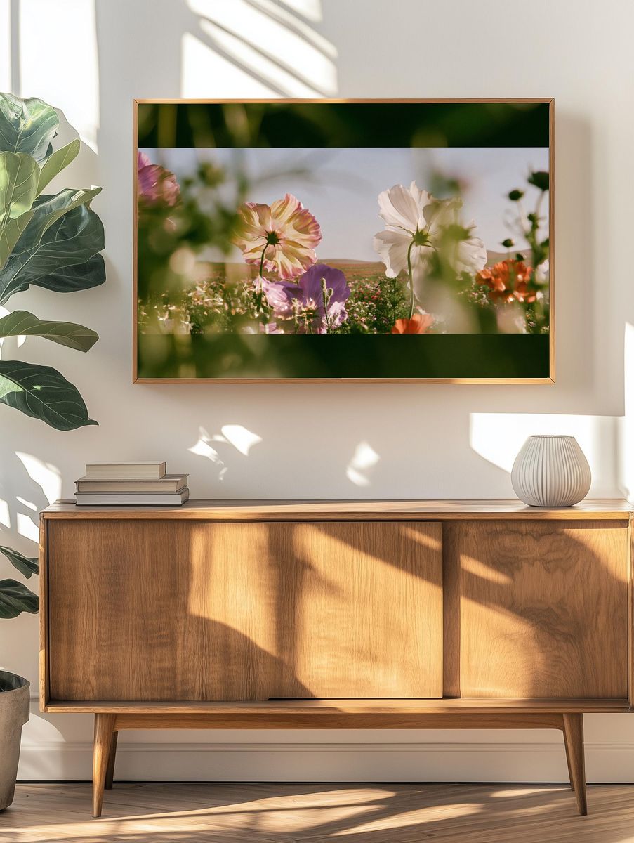 Blooming Meadow Photography Poster. — room view 3