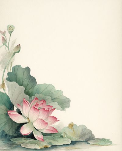 Lotus Bloom Watercolor Print. poster print
