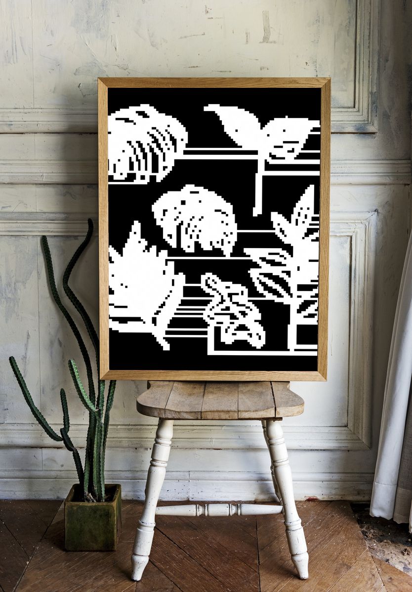 Fall (19th century) vintage Japanese. — room view 1