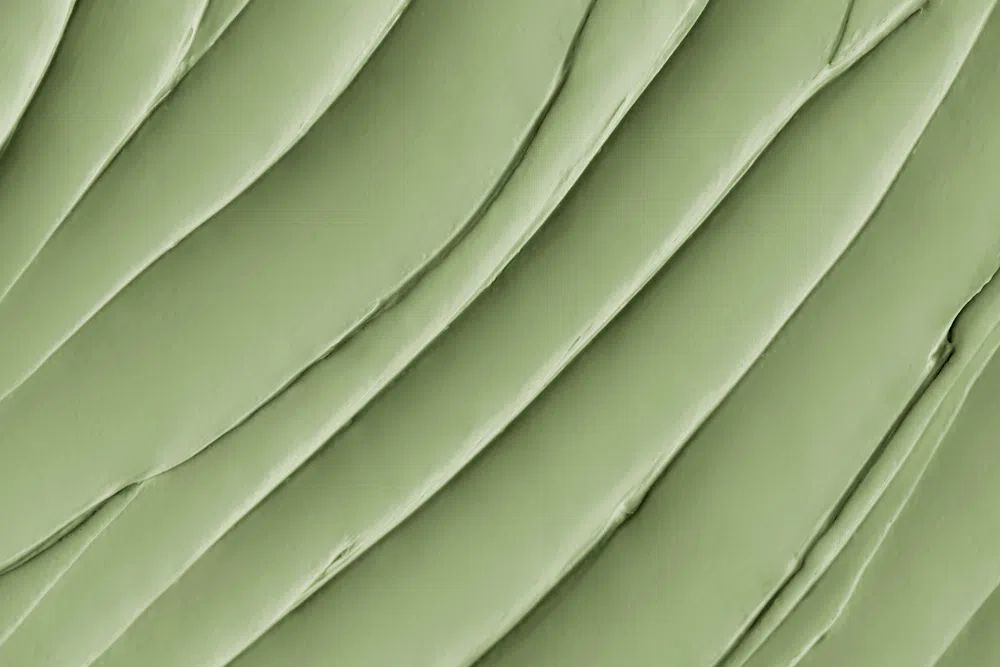 Matcha frosting texture background close-up. poster detail