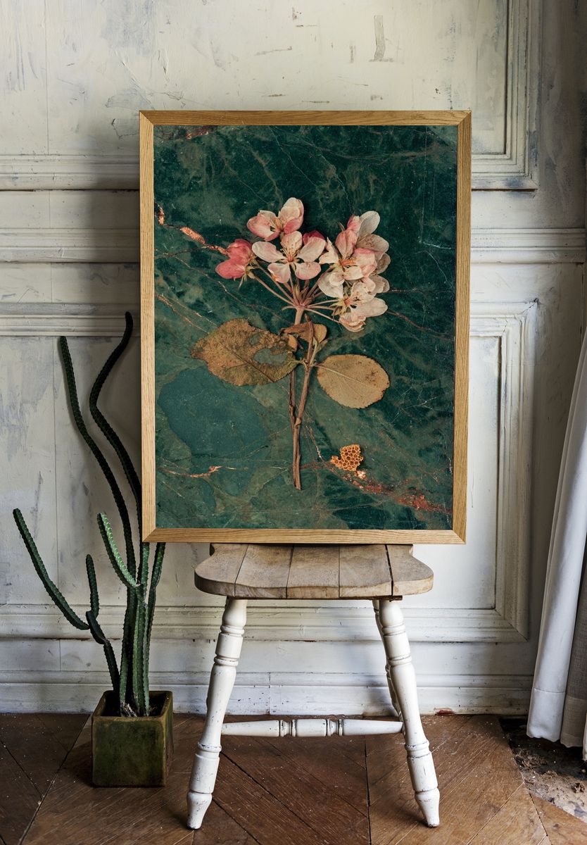 Pressed Blossom Botanical Print. — room view 1