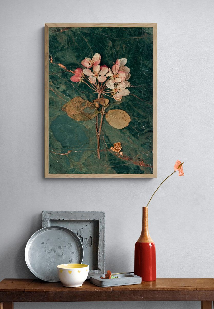 Pressed Blossom Botanical Print. — room view 3