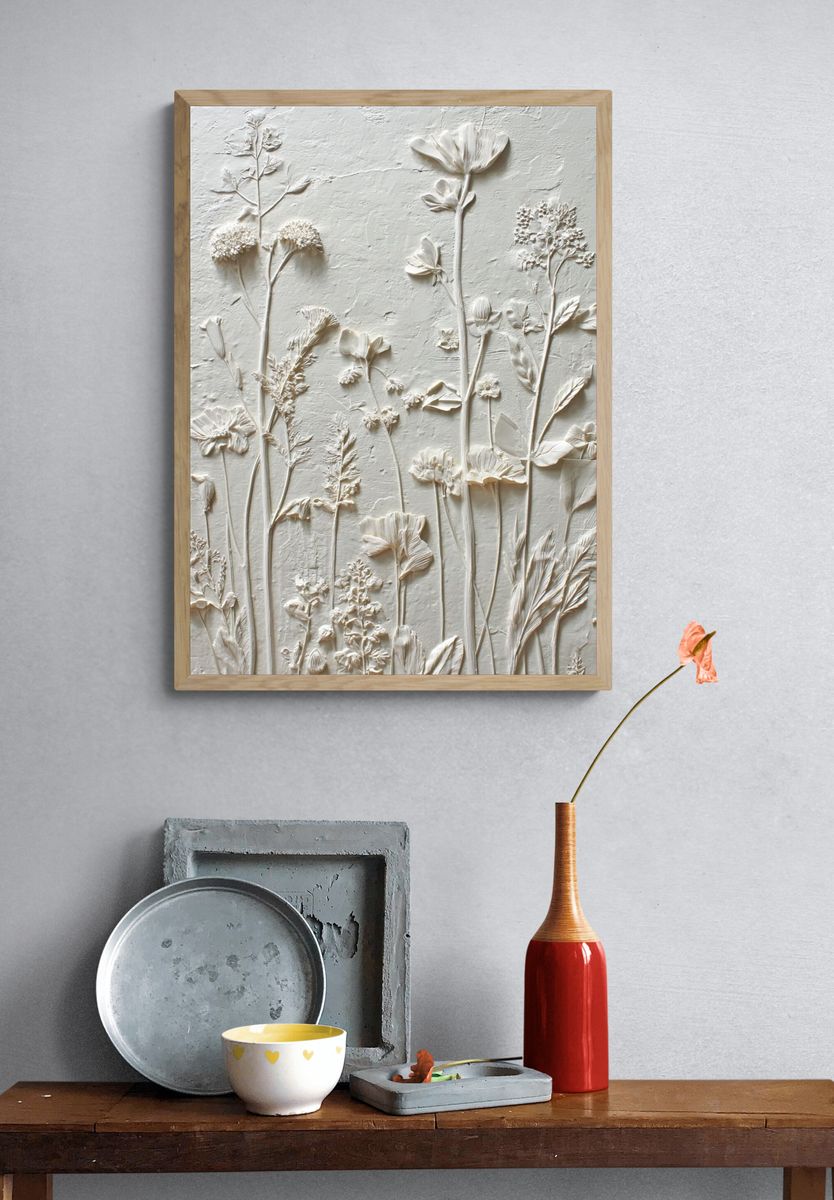 Pressed Wildflowers Botanical Print. — room view 3