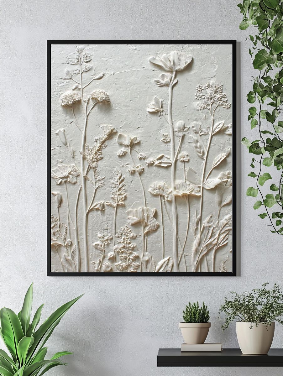 Pressed Wildflowers Botanical Print. — room view 4